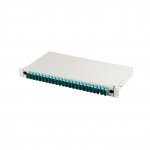 Przełącznica światłowodowa/Panel krosowy DIGITUS z wyposażeniem 19'' 1U, 24x SC dx, OM3, adaptery, wysuwany, szary