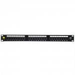 Patch panel 19'' Netrack 24-porty kat. 5e UTP, z półką
