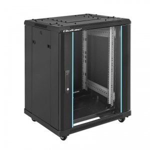 Szafa RACK Qoltec 19&quot; | 15U | 600x600x855 | Stalowa obudowa