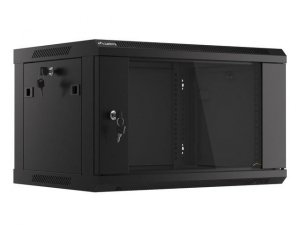 Szafa instalacyjna Rack wisząca 19&quot; 6U 600x450 czarna Lanberg (flat pack)
