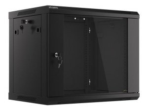 Szafa instalacyjna Rack wisząca 19&quot; 9U 600x450 czarna Lanberg (flat pack)
