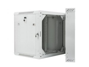 Szafa instalacyjna Rack dwusekcyjna wisząca 19&quot; 12U 600x600 szara Lanberg (flat pack)