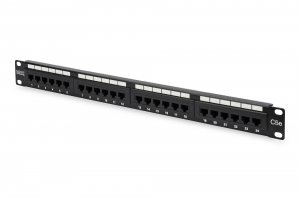 Patch panel DIGITUS 19&quot; 24x RJ45 UTP kat. 5e 1U