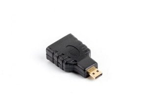 Adapter Lanberg AD-0015-BK HDMI-A (F) -&gt; micro HDMI-D (M) czarny