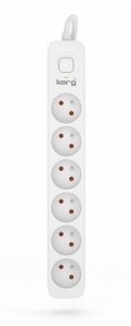 Przedłużacz KERG M02407 3m 3×1,0MM2 H05VV-F 10A/250V biały