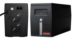 Zasilacz awaryjny UPS Lestar MC- 855SSU Line-Interactive AVR 2xSCH 800VA/480W USB BLACK