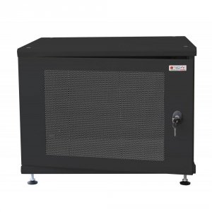 Szafa stojąca Techly na kumulatory fotowoltaiczne Rack 19&quot; 8U czarna