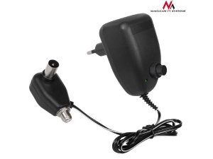 Zasilacz TV antenowy Maclean MCTV-914 12V 100mA gniazdo F z regulacją
