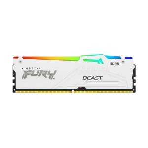 Pamięć DDR5 Kingston FURY Beast RGB 32GB (1x32GB) 5600MHz CL40 1,25V White