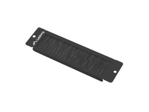 Panel szczotkowy Lanberg AK-1104-B do szafy 10&quot; montowany w przepustach kablowych czarny
