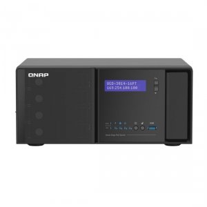 Switch zarządzalny QNAP QGD-3014-16PT-8G QVR, Desktop Smart Edge PoE+, 14x 1GbE, 2x SFP
