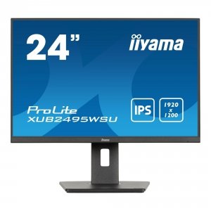 Monitor iiyama 24,1&quot; ProLite XUB2495WSU-B7 IPS WUXGA 75Hz HDMI DP HUB głośniki