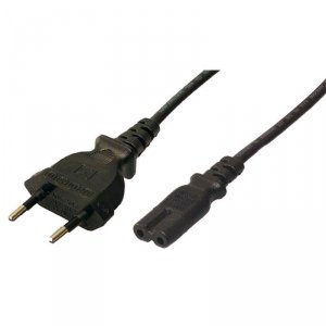 Kabel zasilający LogiLink CP092 Euro-8 &gt; C7 VDE czarny 1,8m
