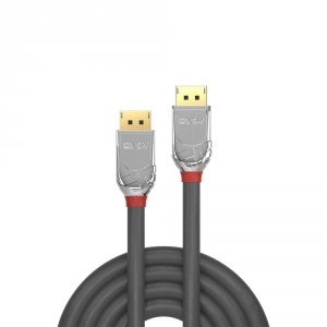Kabel DisplayPort 1.4 LINDY M/M 2m szary/cromo