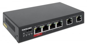Switch niezarządzalny Intellinet 6x 10/100 Mbps w tym 3x PoE i 1x High-Power PoE Desktop