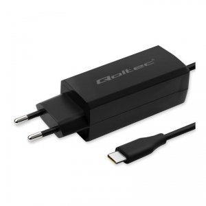Ładowarka sieciowa Qoltec 65W GaN Super Fast | 5-20V | 3-3.25A | USB-C 3.1 | Laptop | Smartfon | Tablet