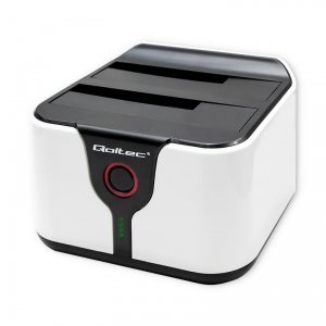 Stacja dokująca Qoltec do dysków HDD SSD 2.5&quot; 3.5&quot; | SATA III | USB 3.0 | Super speed 5Gb/s | z funkcją klonowania offline