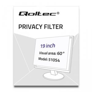 Filtr prywatyzujący RODO Qoltec 19&quot; | 16:10
