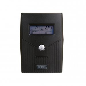 Zasilacz awaryjny UPS DIGITUS Line-Ineractive LCD BASIC, 800VA/480W, 1x12V/9Ah, AVR, 2x Schuko CEE 7/3