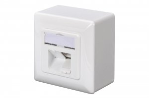 Gniazdo natynkowe DIGITUS 2x RJ45 ekranowane  kat. 5e