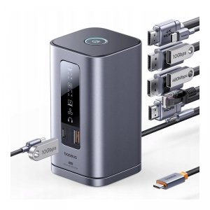 Stacja dokująca Baseus Spacemate RD1 hub 11w1 USB-C - 2xHDMI 4K@60Hz