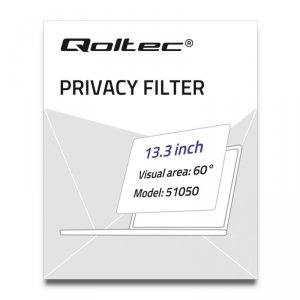 Filtr prywatyzujący RODO Qoltec 13.3&quot; (16:9)