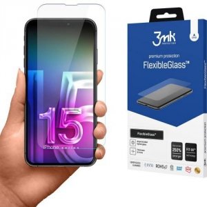 Szkło hybrydowe do Apple iPhone 15 - 3mk FlexibleGlass