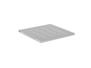 OUTLET: Półka do szaf 19" 600 mm Lanberg (1U / 480 x 475 mm udźwig do 120 kg, Montaż 4 punktowy) Szara - OTW OPAK