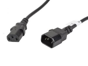 Przedłużacz kabla zasilającego Lanberg IEC 320 C13 -&gt; C14 5m VDE czarny