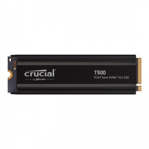 Dysk SSD Crucial T500 1TB M.2 PCIe 4.0 NVMe 2280 (7300/6800MB/s) z radiatorem