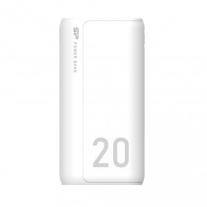 Powerbank Silicon Power GS15  20000mAh LCD 1x USB-C, 2x USB-A, 1x mUSB biały