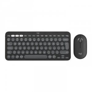 Zestaw bezprzewodowy klawiatura + mysz Logitech Pebble 2 Combo grafitowy