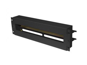 Panel dystrybucji napięć Lanberg 19&quot; 3U z szyną DIN TS-35 czarny