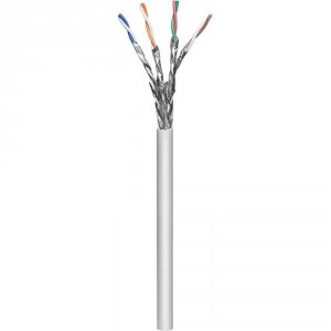 Kabel instalacyjny Intellinet skrętka Cat7a S/FTP drut, 100% miedź, 305m szary