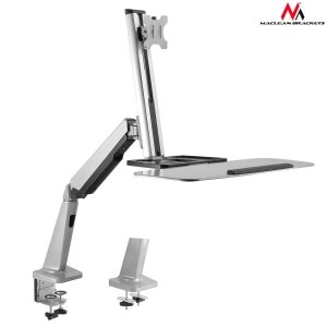 Uchwyt do monitora oraz klawiatury Maclean MC-728 13-32&quot; 8kg do pracy stojąco siedzącej
