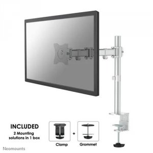 Uchwyt ścienny do ekranów Neomounts NM-D135DSILVER 10&quot;-30&quot; max 8 kg max VESA 100x100 Silver