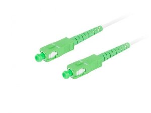 Patchcord światłowodowy Lanberg SM SC/APC-SC/APC SIMPLEX 3.0mm G657B3 2.5m biały