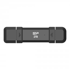 Dysk zewnętrzny SSD Silicon Power DS72 2TB USB-A USB-C 1050/850 MB/s Czarny