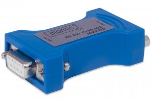 Konwerter / Adapter DIGITUS RS232 (DB9) żeński do RS485 (DB9) męski + 3-pin listwa śrubowa, dystans 1200m (RS-485), 5m (RS-232)