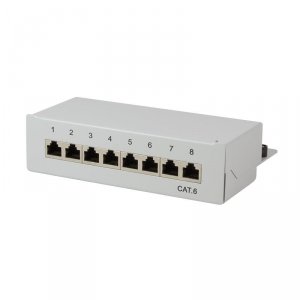 Patch panel stacjonarny LogiLink NP0016A 8x RJ45 kat.6 ekranowany