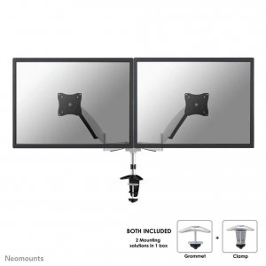 Uchwyt do ekranów Neomounts FPMA-D950D biurkowy 10&quot;-27&quot; max VESA 100x100 max 9 kg Silver