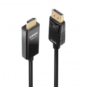 Adapter LINDY DisplayPort - HDMI HDR 2m Czarny