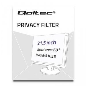 Filtr prywatyzujący RODO Qoltec 21.5&quot; (16:9)
