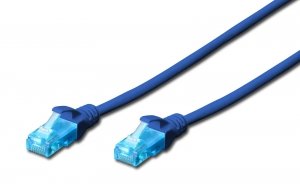 Patchcord DIGITUS UTP kat. 5e 1,5m PVC niebieski