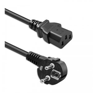 Kabel zasilający Qoltec wtyczka kątowa SCHUKO CEE 7/7 (E/F) | IEC C13 2m 3 * 0,75mm2