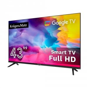 Telewizor Kruger&amp;Matz 43&quot; FHD Google TV, DVB-T2/S2/T/C H.265 HEVC