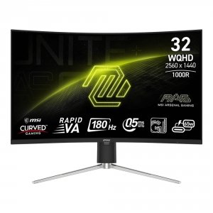 Monitor MSI 31,5" MAG 325CQRF QD E2 Rapid VA WQHD 180Hz 2xHDMI DP HUB