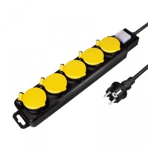 Listwa zasilająca LogiLink LPS255 5 gniazda ON/OFF 1,5m, zewnętrzna, IP44