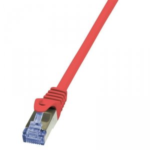 Patchcord LogiLink CQ3024S Cat.6A S/FTP 0,50m czerwony