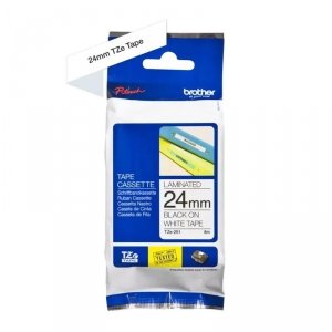Taśma Brother TZe-251 24mm x 8m (TZe251) - biała, czarny nadruk